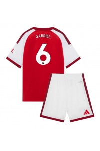 Arsenal Gabriel Magalhaes #6 Jalkapallovaatteet Lasten Kotipeliasu 2026-27 Lyhythihainen (+ Lyhyet housut)